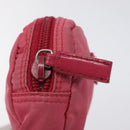 PRADA Pouch Nylon Pink Silver Auth ti3129-8