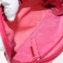 PRADA Pouch Nylon Pink Silver Auth ti3129-11