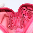 PRADA Pouch Nylon Pink Silver Auth ti3129-17