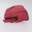 PRADA Pouch Nylon Pink Silver Auth ti3129-4