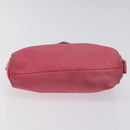 PRADA Pouch Nylon Pink Silver Auth ti3129-6