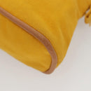 HERMES Bolide Pouch PM Canvas Yellow Gold Auth ti3130-11