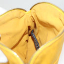 HERMES Bolide Pouch PM Canvas Yellow Gold Auth ti3130-17