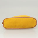 HERMES Bolide Pouch PM Canvas Yellow Gold Auth ti3130-7