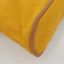 HERMES Bolide Pouch PM Canvas Yellow Gold Auth ti3130-8