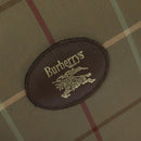 Burberrys Nova Check Boston Bag Canvas Beige Gold Auth ti3132-14