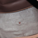 Burberrys Nova Check Boston Bag Canvas Beige Gold Auth ti3132-15