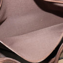 Burberrys Nova Check Boston Bag Canvas Beige Gold Auth ti3132-18