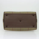 Burberrys Nova Check Boston Bag Canvas Beige Gold Auth ti3132-9