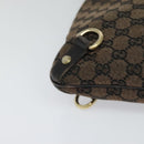 GUCCI GG Canvas Abbey Shoulder Bag Outlet Brown Gold 272400 Auth ti3133-9