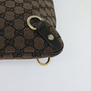 GUCCI GG Canvas Abbey Shoulder Bag Outlet Brown Gold 272400 Auth ti3133-14