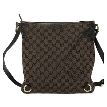 GUCCI GG Canvas Abbey Shoulder Bag Outlet Brown Gold 272400 Auth ti3133 - 0