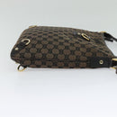GUCCI GG Canvas Abbey Shoulder Bag Outlet Brown Gold 272400 Auth ti3133-4
