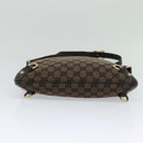 GUCCI GG Canvas Abbey Shoulder Bag Outlet Brown Gold 272400 Auth ti3133-5