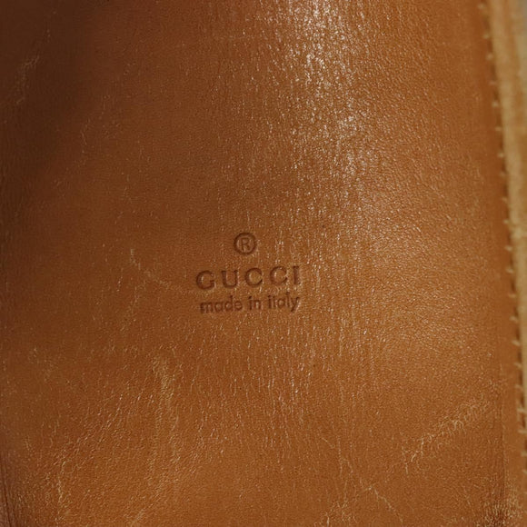 GUCCI Shoulder Bag Canvas Leather Beige Brown 110295 Auth ti3134