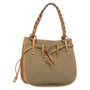 GUCCI Shoulder Bag Canvas Leather Beige Brown 110295 Auth ti3134-1