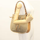 GUCCI Shoulder Bag Canvas Leather Beige Brown 110295 Auth ti3134-22