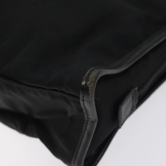 GUCCI Jackie Hand Bag Nylon Black Silver 002 1071 Auth ti3135