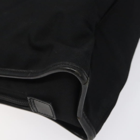 GUCCI Jackie Hand Bag Nylon Black Silver 002 1071 Auth ti3135