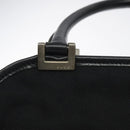 GUCCI Jackie Hand Bag Nylon Black Silver 002 1071 Auth ti3135-9