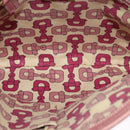 GUCCI GG Canvas Sherry Line Shoulder Bag Beige Gold 144388 Auth ti3136-11