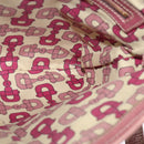 GUCCI GG Canvas Sherry Line Shoulder Bag Beige Gold 144388 Auth ti3136-18