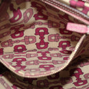 GUCCI GG Canvas Sherry Line Shoulder Bag Beige Gold 144388 Auth ti3136-20