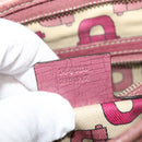 GUCCI GG Canvas Sherry Line Shoulder Bag Beige Gold 144388 Auth ti3136-12