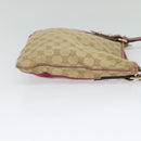 GUCCI GG Canvas Sherry Line Shoulder Bag Beige Gold 144388 Auth ti3136-4