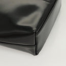 GUCCI Hand Bag Enamel 2way Black Gold 000 2113 0553 Auth ti3137-16