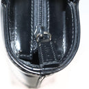 GUCCI Hand Bag Enamel 2way Black Gold 000 2113 0553 Auth ti3137-10