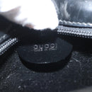GUCCI Hand Bag Enamel 2way Black Gold 000 2113 0553 Auth ti3137-18