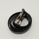 GUCCI Hand Bag Enamel 2way Black Gold 000 2113 0553 Auth ti3137-22