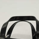 GUCCI Hand Bag Enamel 2way Black Gold 000 2113 0553 Auth ti3137-14