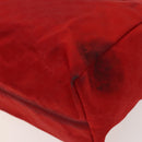 GUCCI GG Canvas Tote Bag Nylon Red Gold 282439 Auth ti3140-9