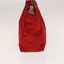 GUCCI GG Canvas Tote Bag Nylon Red Gold 282439 Auth ti3140-3