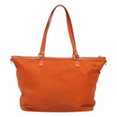 PRADA Tote Bag Nylon Orange Gold Auth ti3145-2