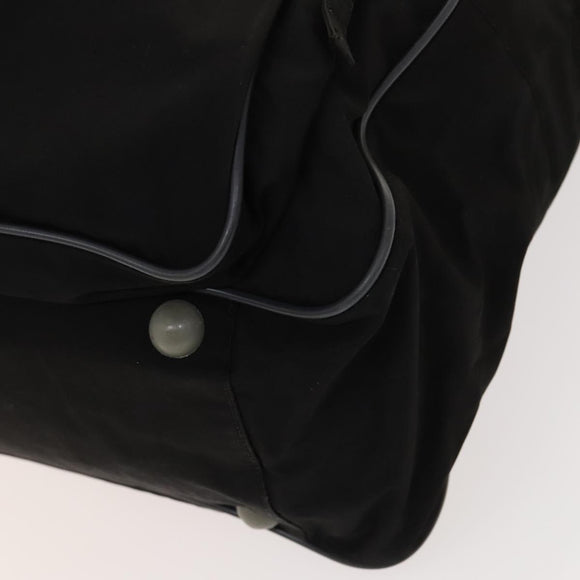 PRADA Sports Boston Bag Nylon Black Silver Auth ti3146