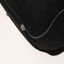 PRADA Sports Boston Bag Nylon Black Silver Auth ti3146-16