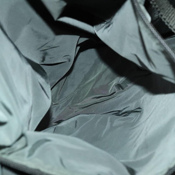 PRADA Sports Boston Bag Nylon Black Silver Auth ti3146