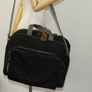 PRADA Sports Boston Bag Nylon Black Silver Auth ti3146-25