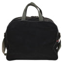 PRADA Sports Boston Bag Nylon Black Silver Auth ti3146-2