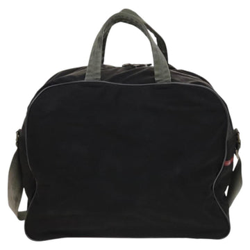 PRADA Sports Boston Bag Nylon Black Silver Auth ti3146 - 0