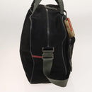 PRADA Sports Boston Bag Nylon Black Silver Auth ti3146-4
