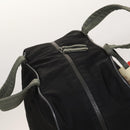 PRADA Sports Boston Bag Nylon Black Silver Auth ti3146-6