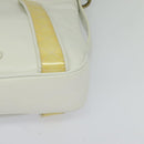 BURBERRY Shoulder Bag Leather White Auth ti3147-14