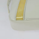 BURBERRY Shoulder Bag Leather White Auth ti3147-15