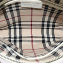 BURBERRY Shoulder Bag Leather White Auth ti3147-11