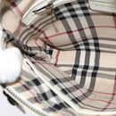 BURBERRY Shoulder Bag Leather White Auth ti3147-19