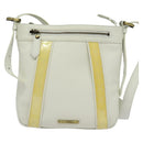 BURBERRY Shoulder Bag Leather White Auth ti3147-13